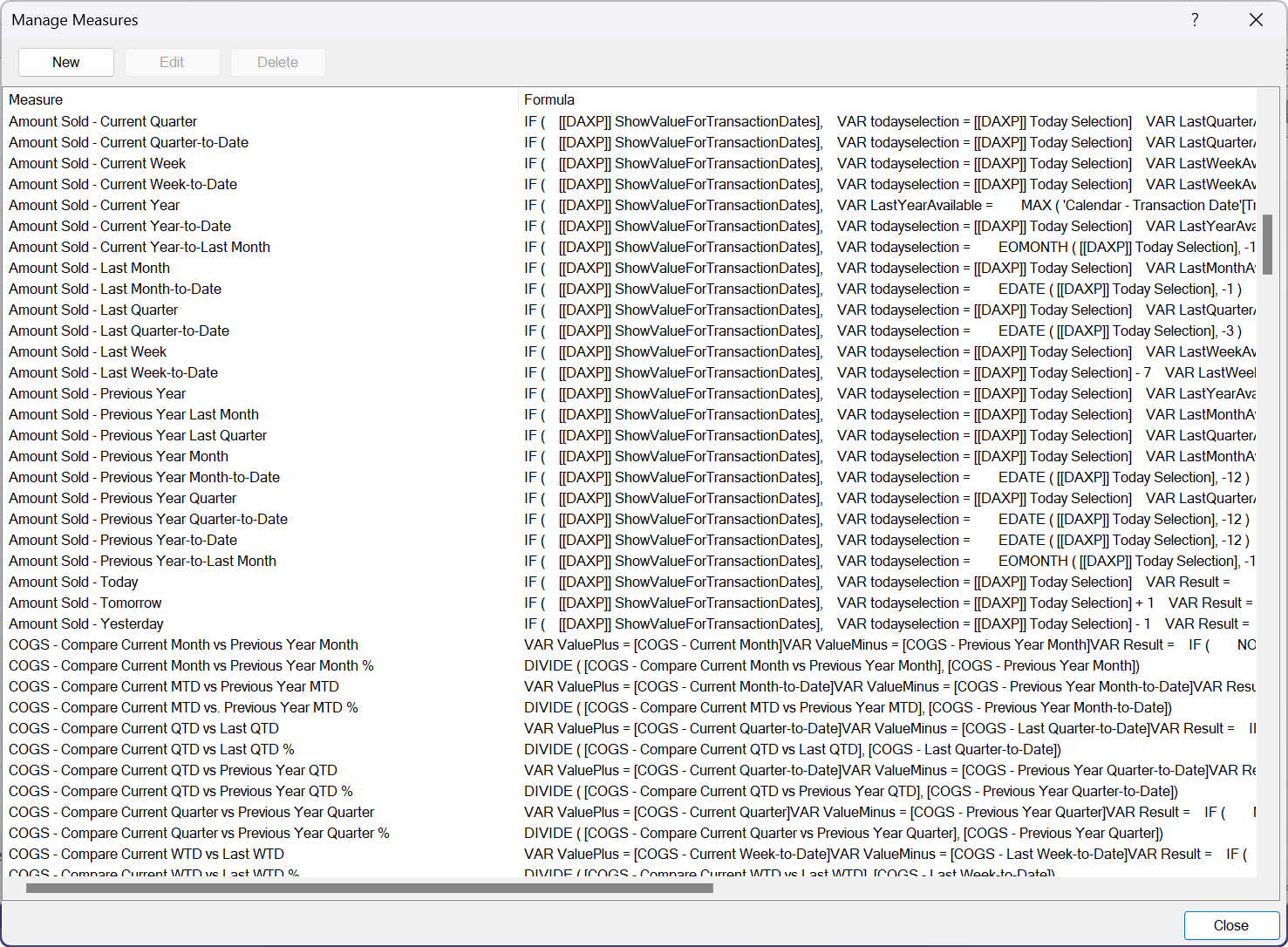 5,700 DAX Measures included for QuickBooks PowerPivot Reports using QQube